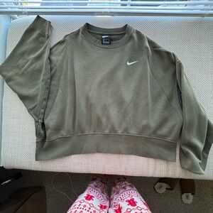 Nike Khaki Green Crewneck Sweatshirt